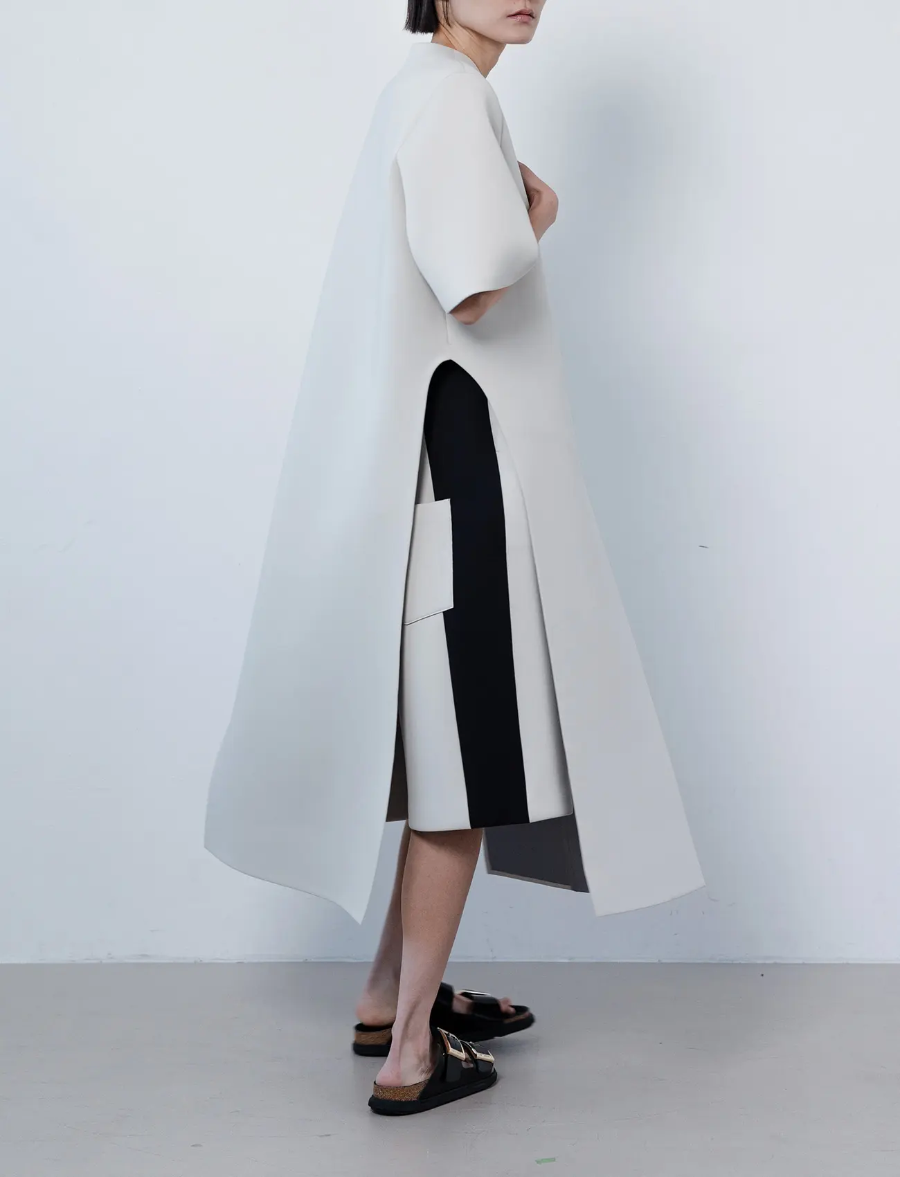 [Order Base] Po Coat (Beige & Grey)
