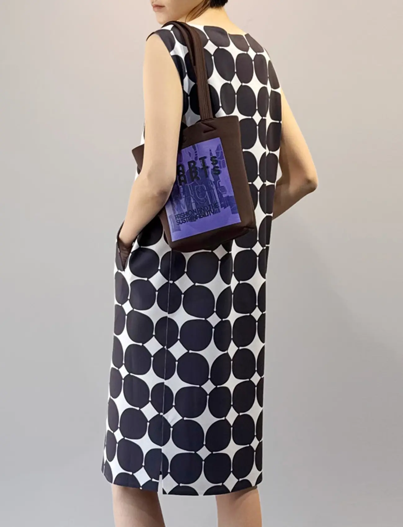 Moon Jar Modern Dot Basic Dress (Navy)