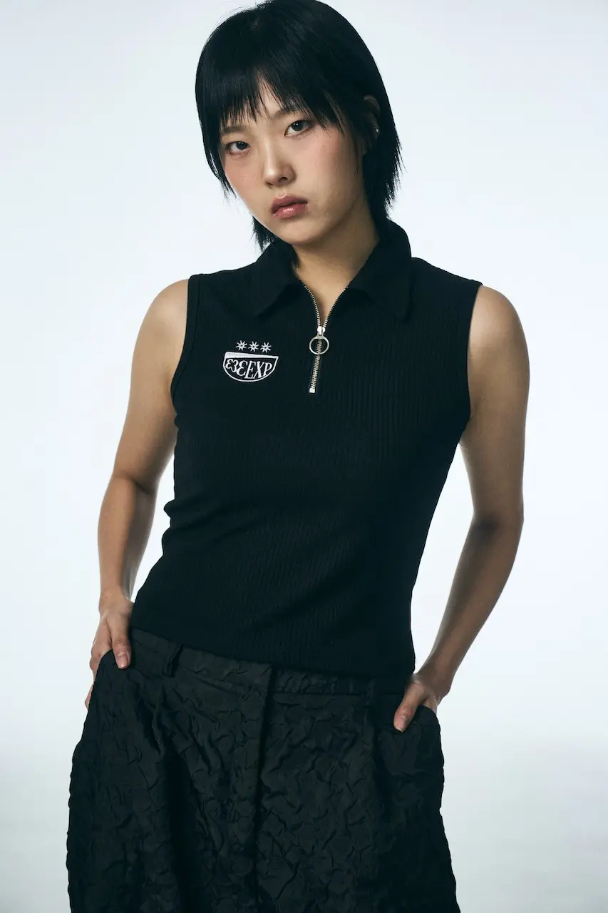 333 Half Zip Sleeveless (Black)