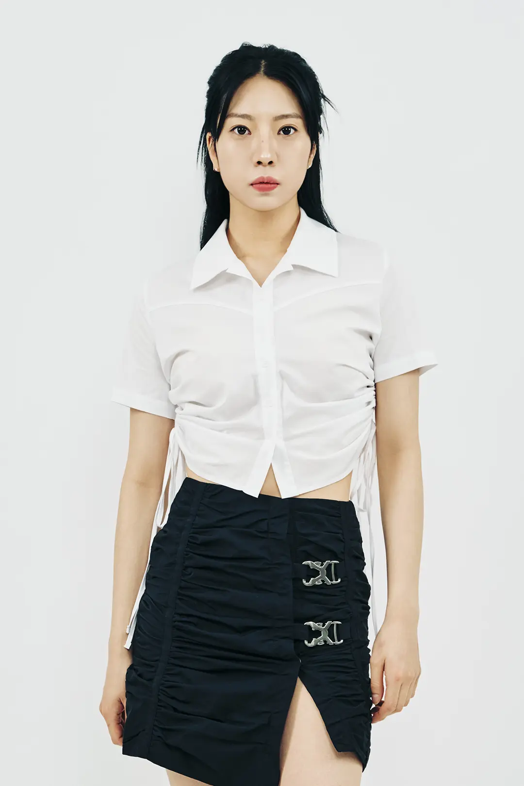 Shirring Half Sleeve Shirt