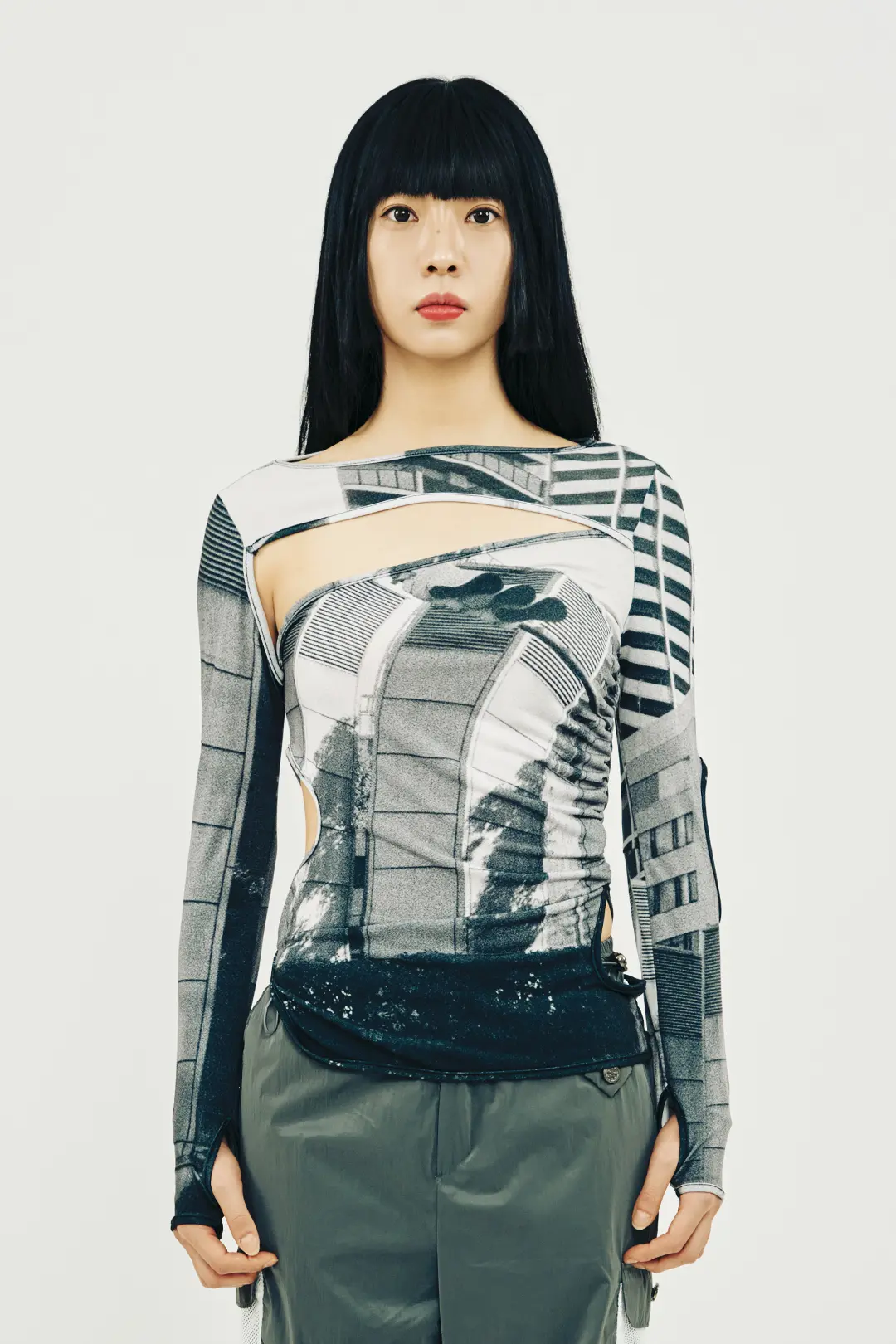 Hole Shirring T-Shirt (Tokyo)