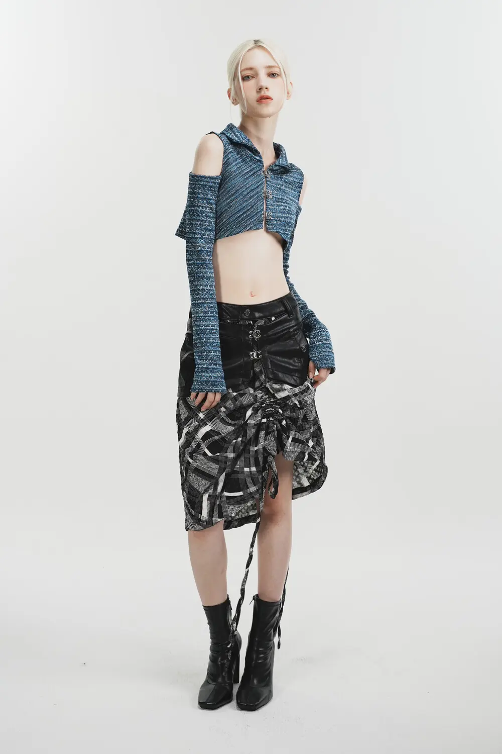 Shirring Panel Skirt