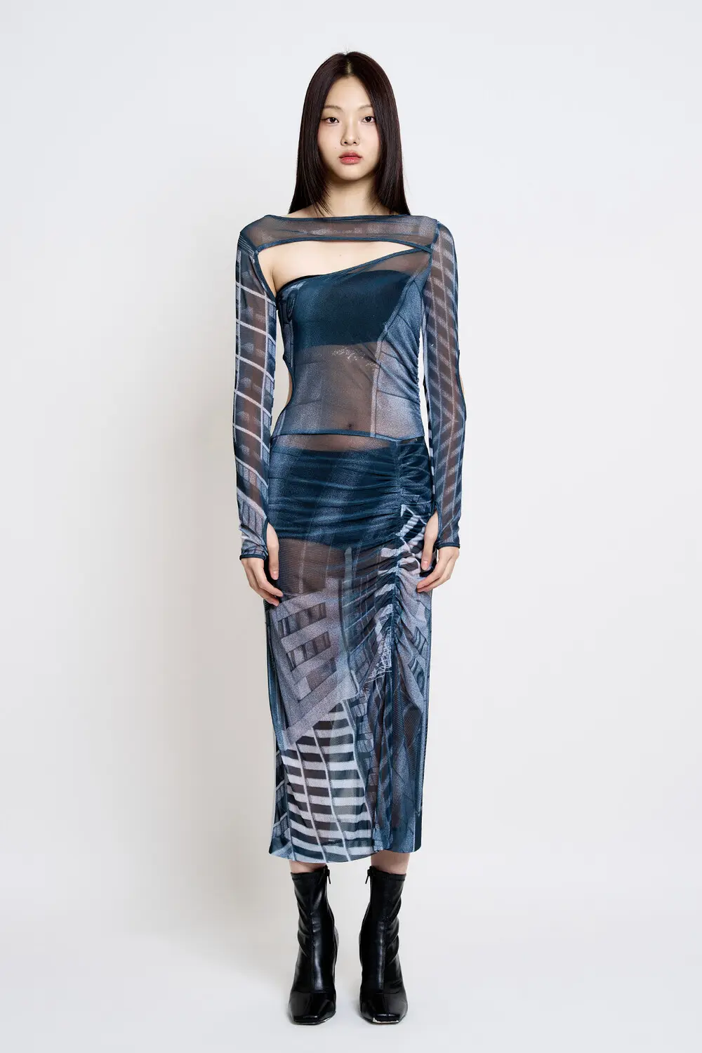 Interstice Mesh Dress