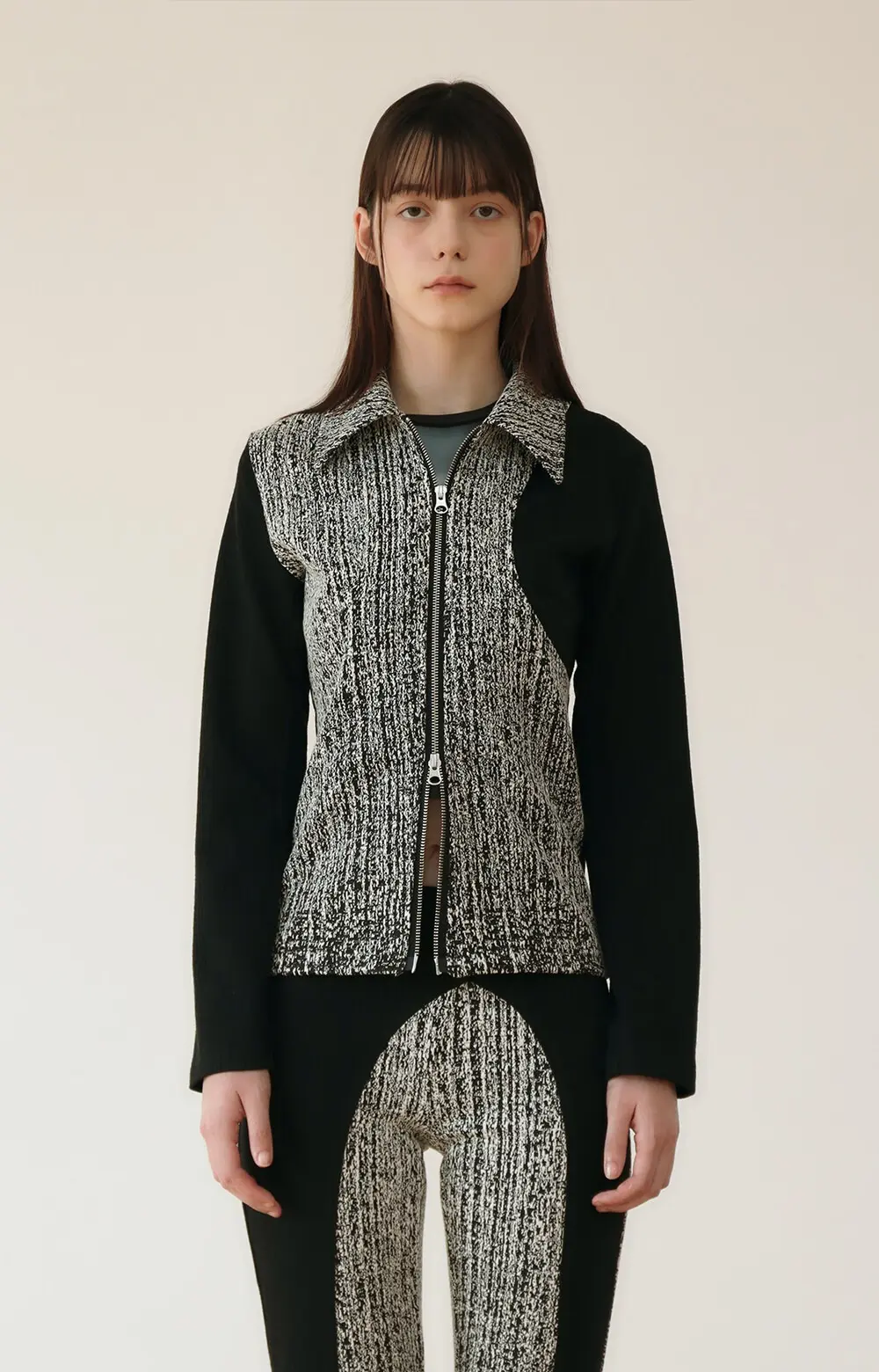 Jacquard Gradation Two Way Jumper