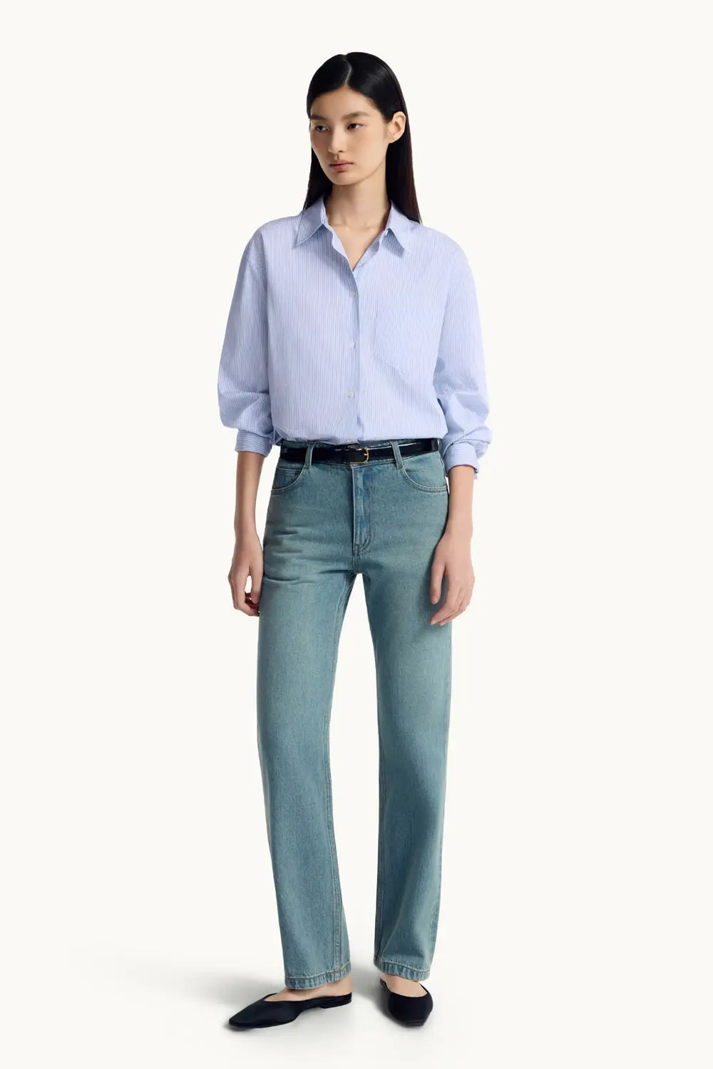 Women's Comfort Shirt (Blue Stripe)