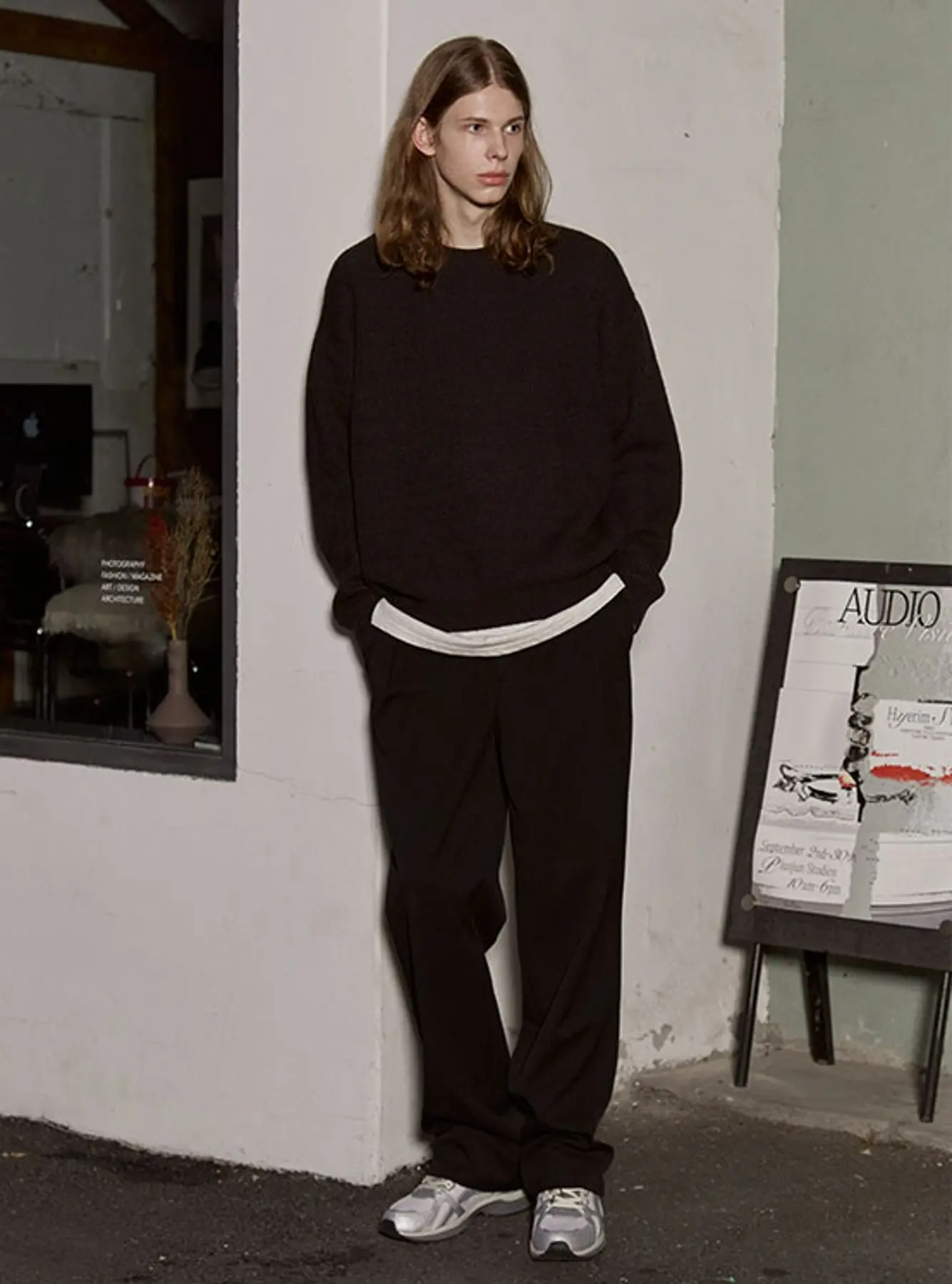 (MAN) Basic Slacks in Black