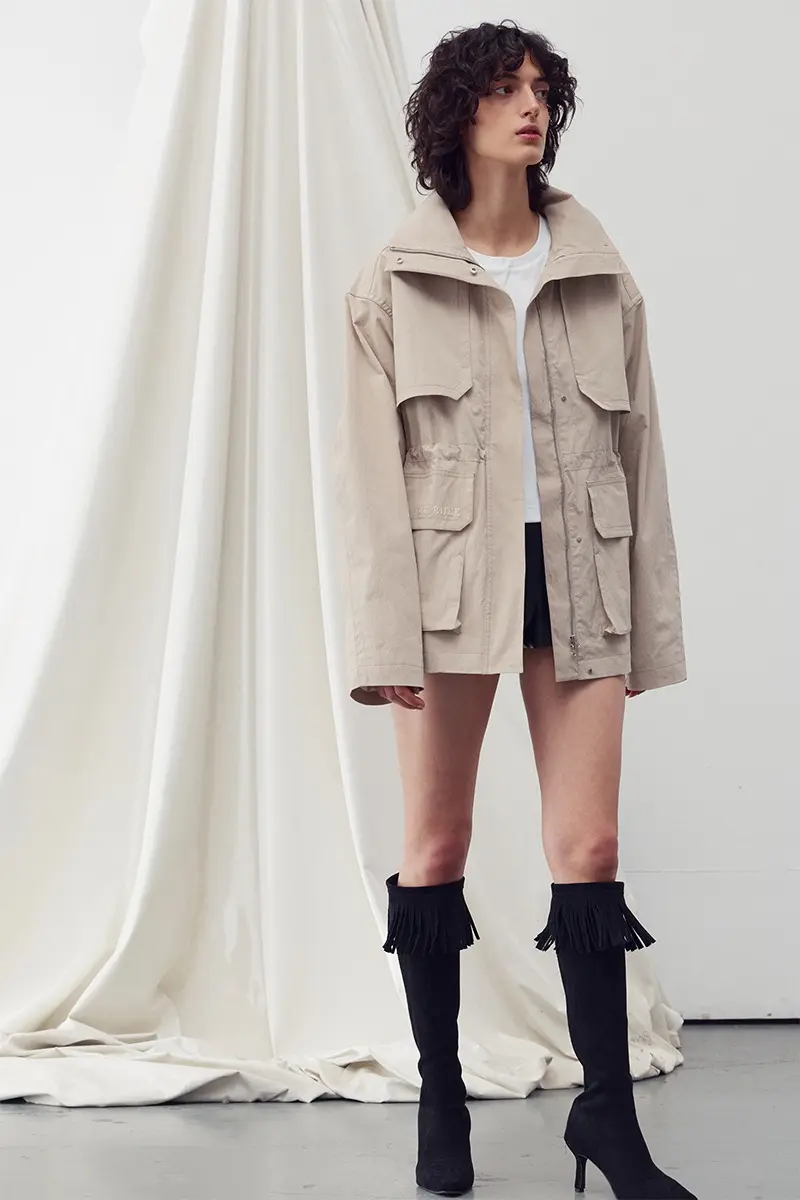 Zipped Safari Jumper