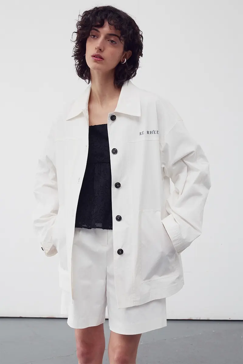 Safari Shirt Jacket White