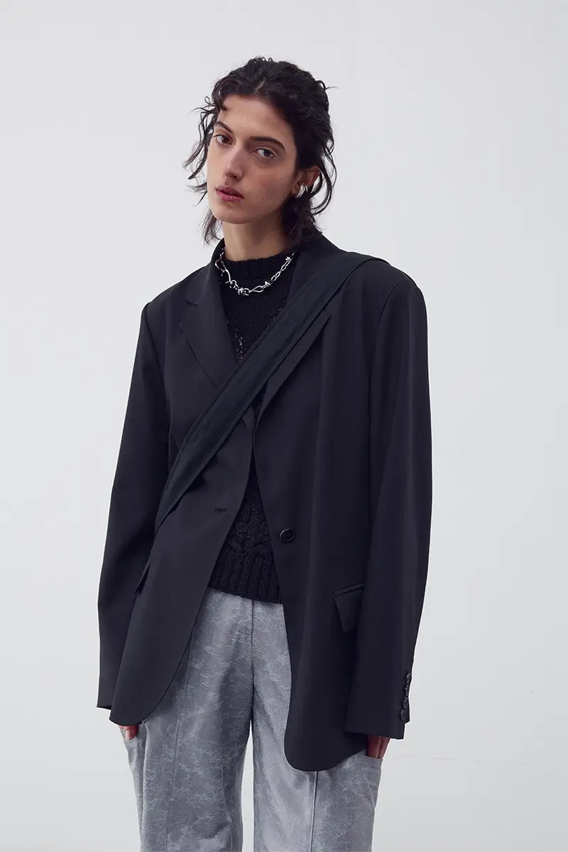 Single Breasted Button Fastening Blazer