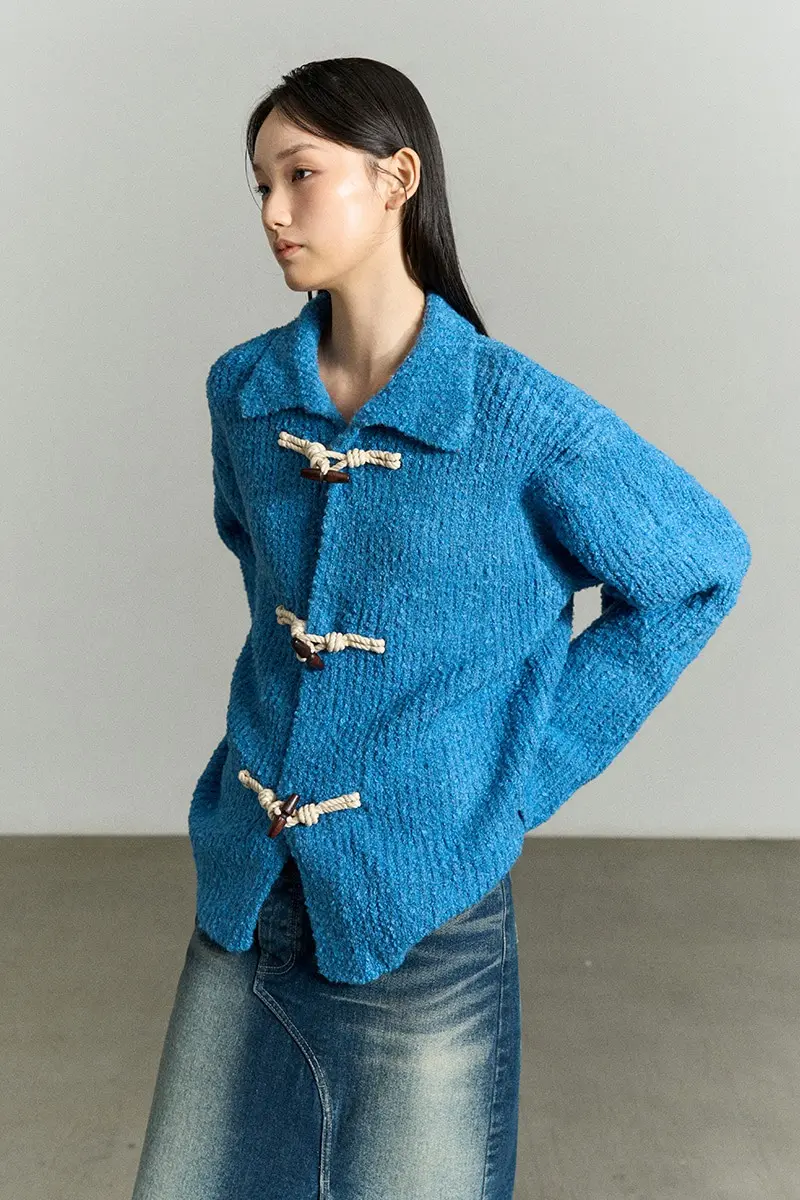 Toggle Button Knit Cardigan