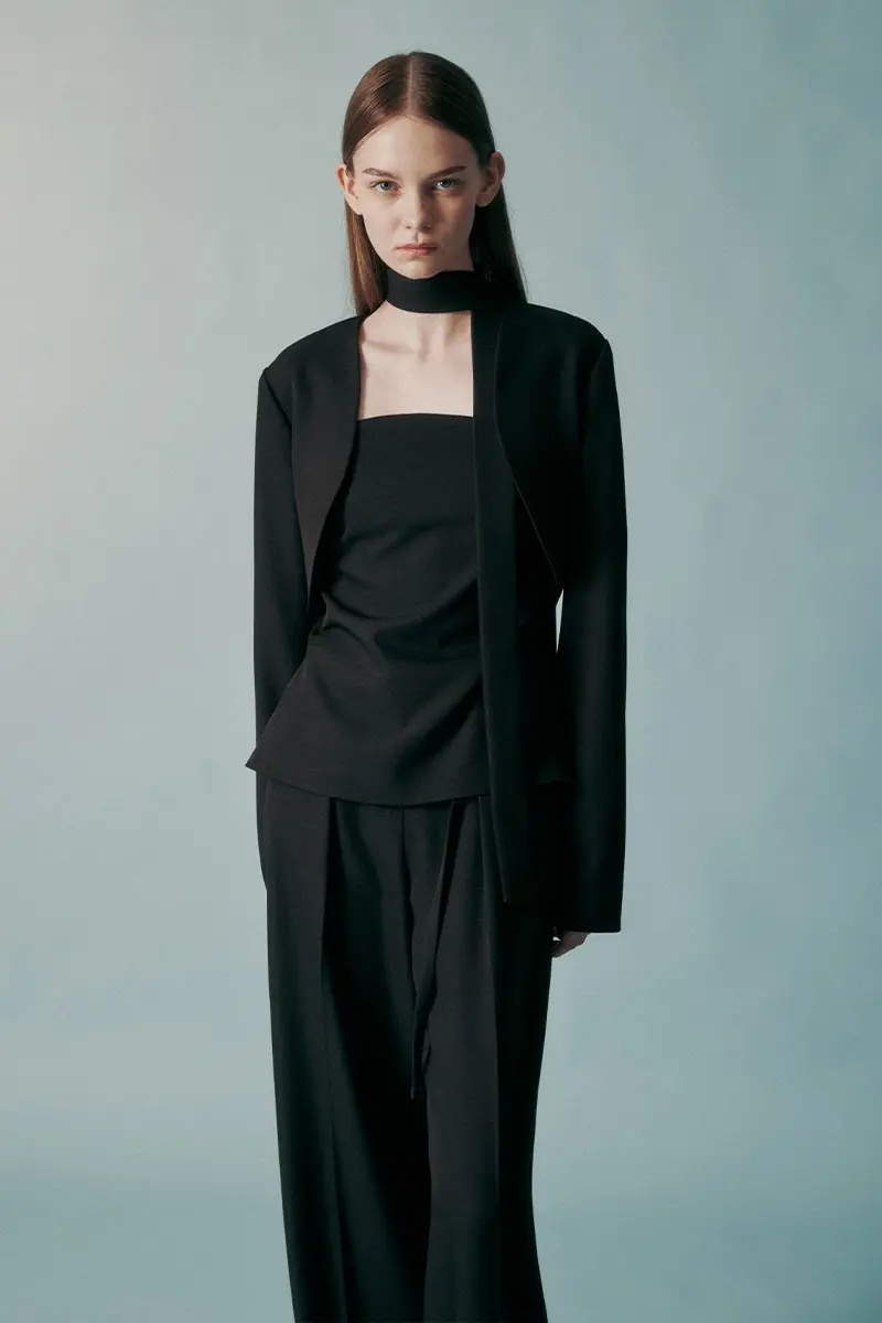 Bolero Cropped Jacket Black