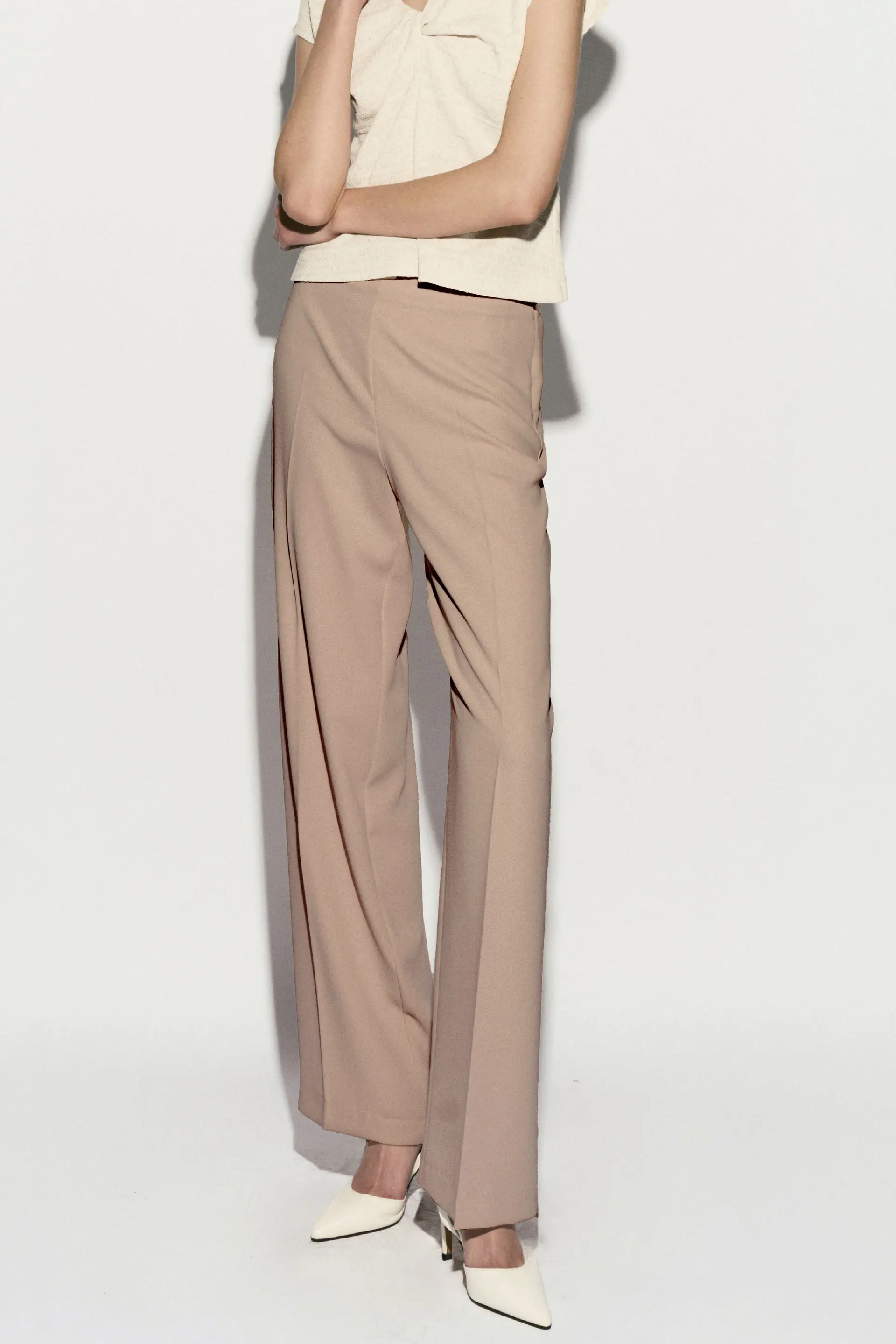 High-Rise Wide Pants Mocha