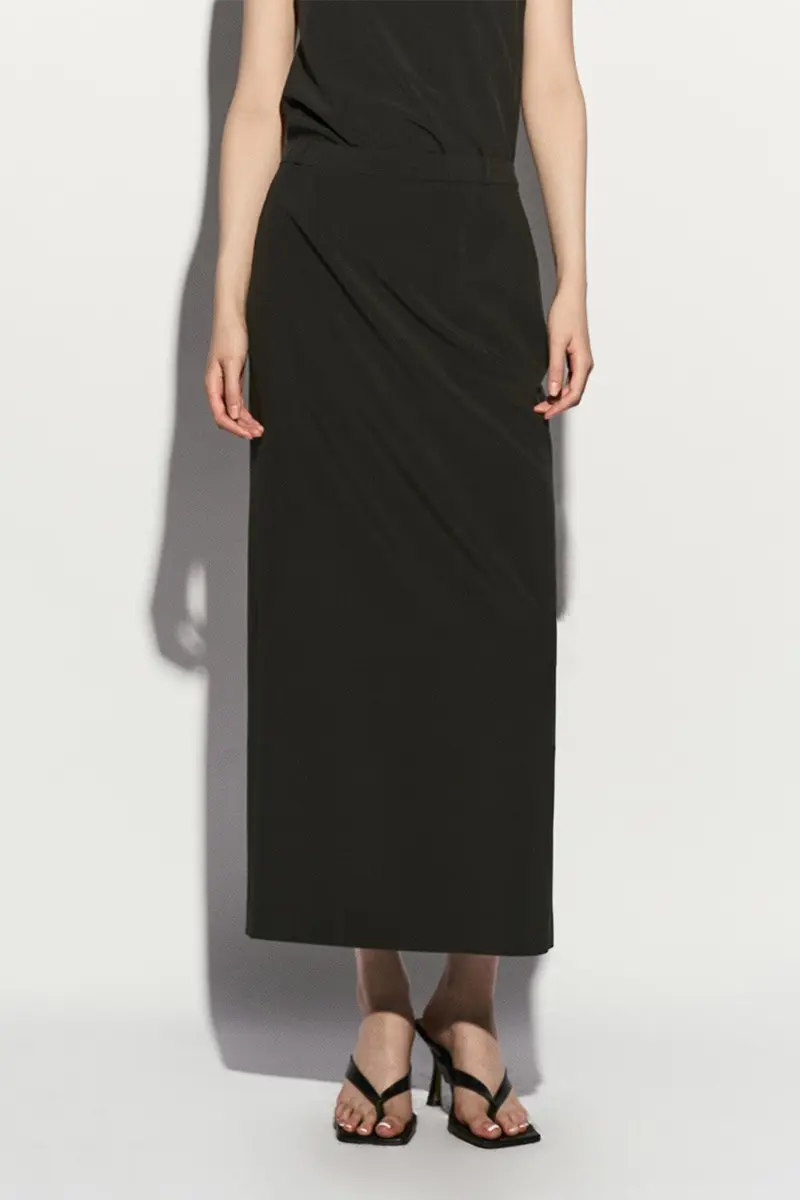 Straight Midi Skirt