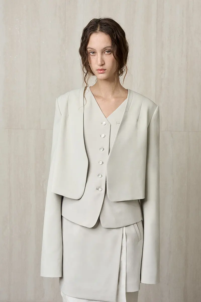 Tailored Cropped Jacket
