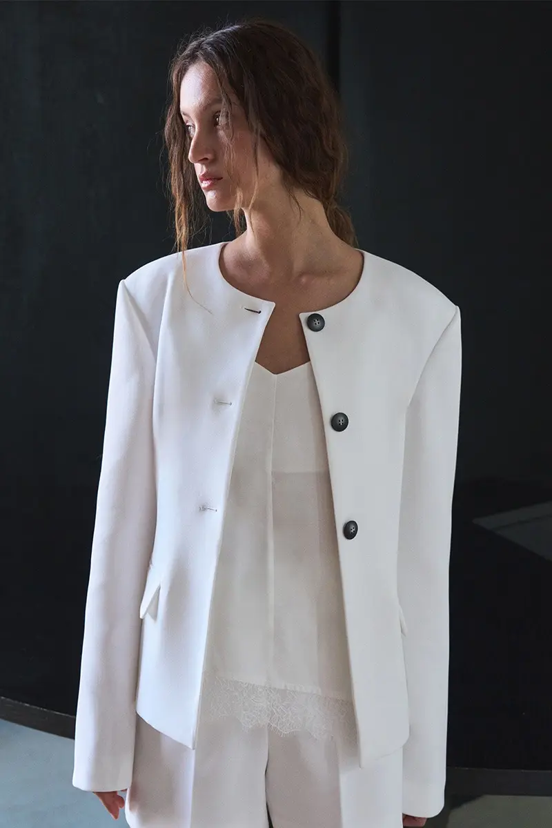 Single-Breasted Tailored Jacket