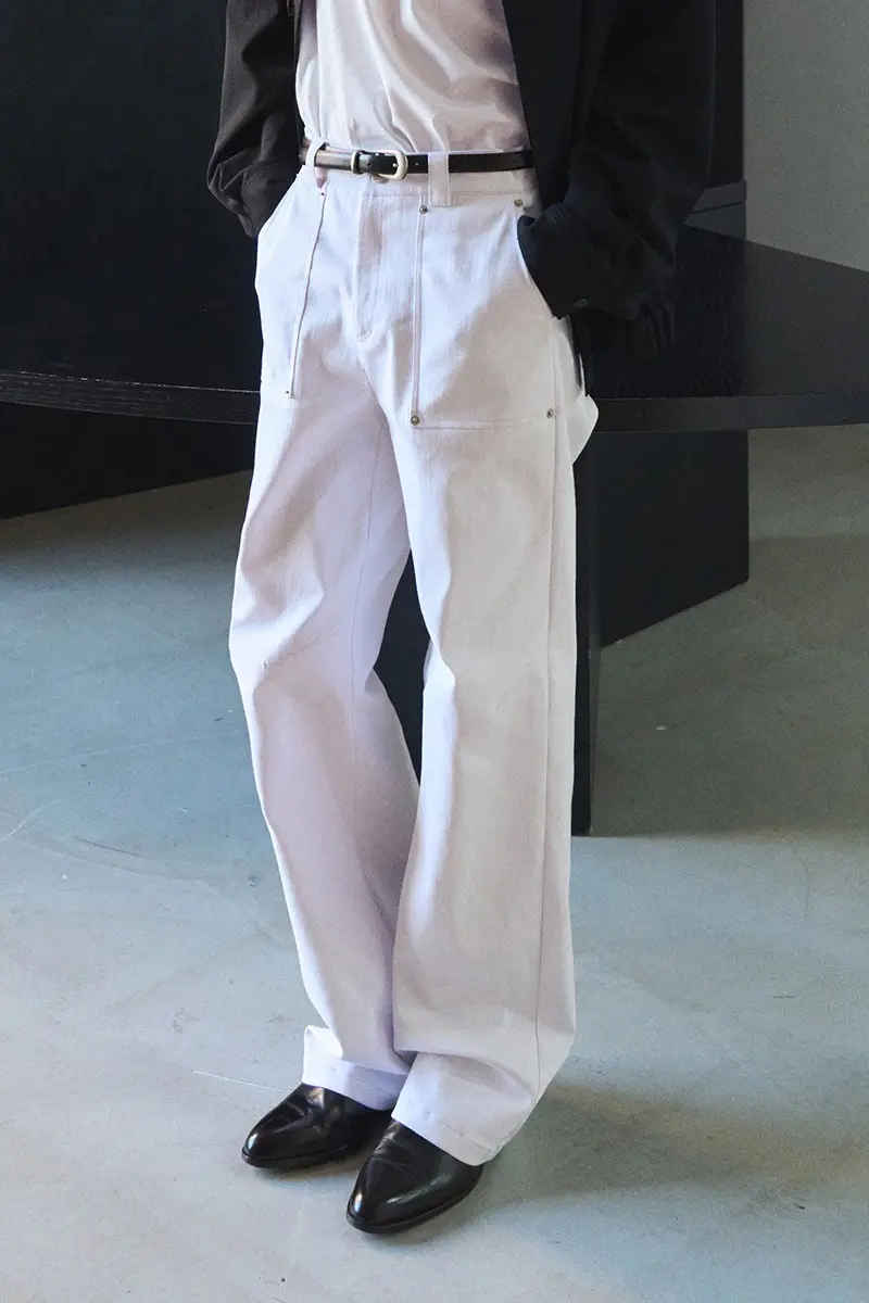 Wide Leg Denim Pants