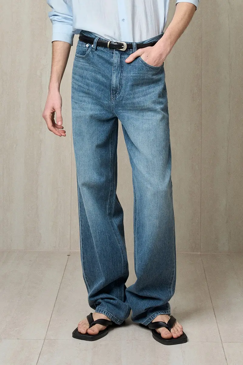 Soft Fade Washed Denim Pants