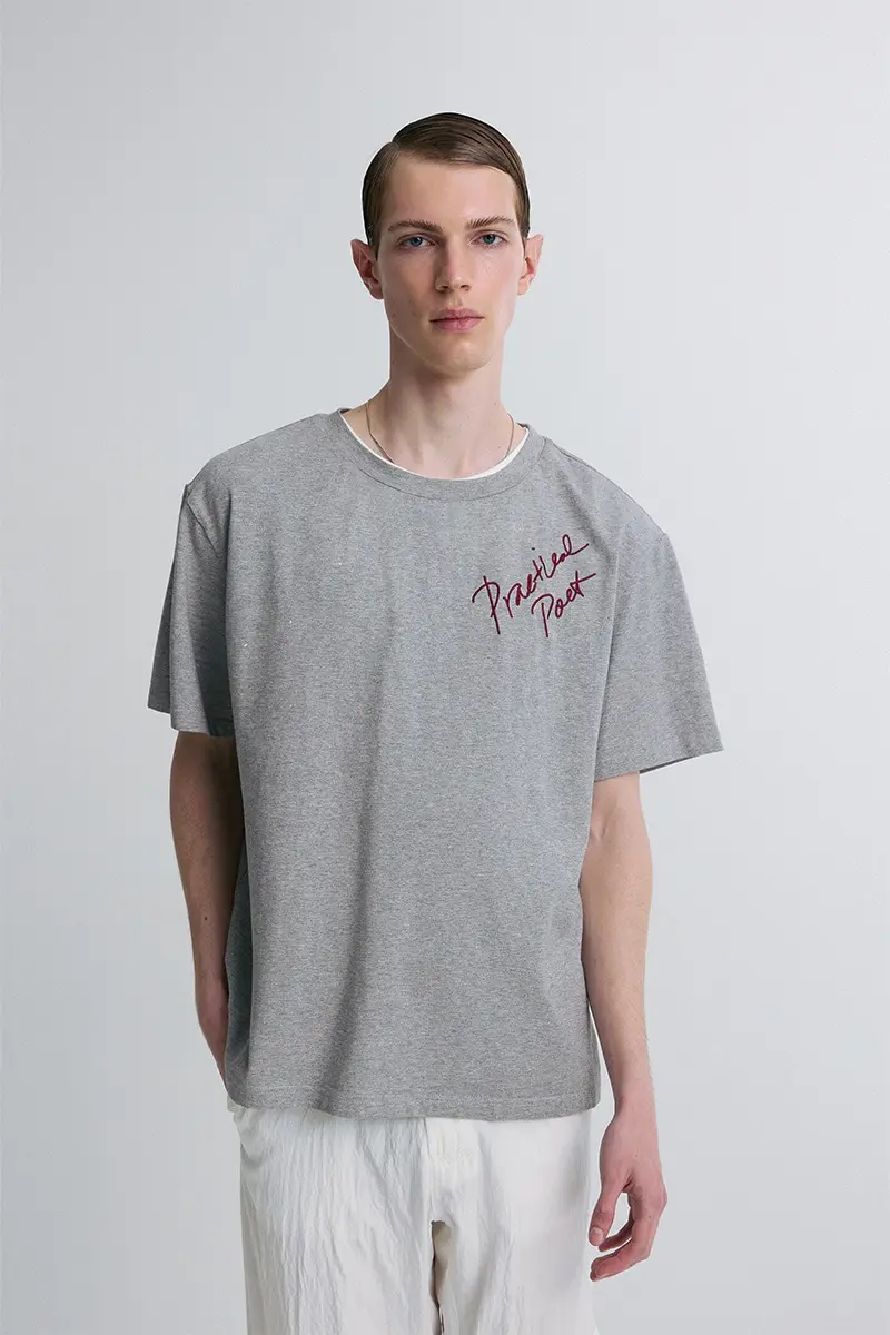 Practical Poet T-Shirt Melange Gray