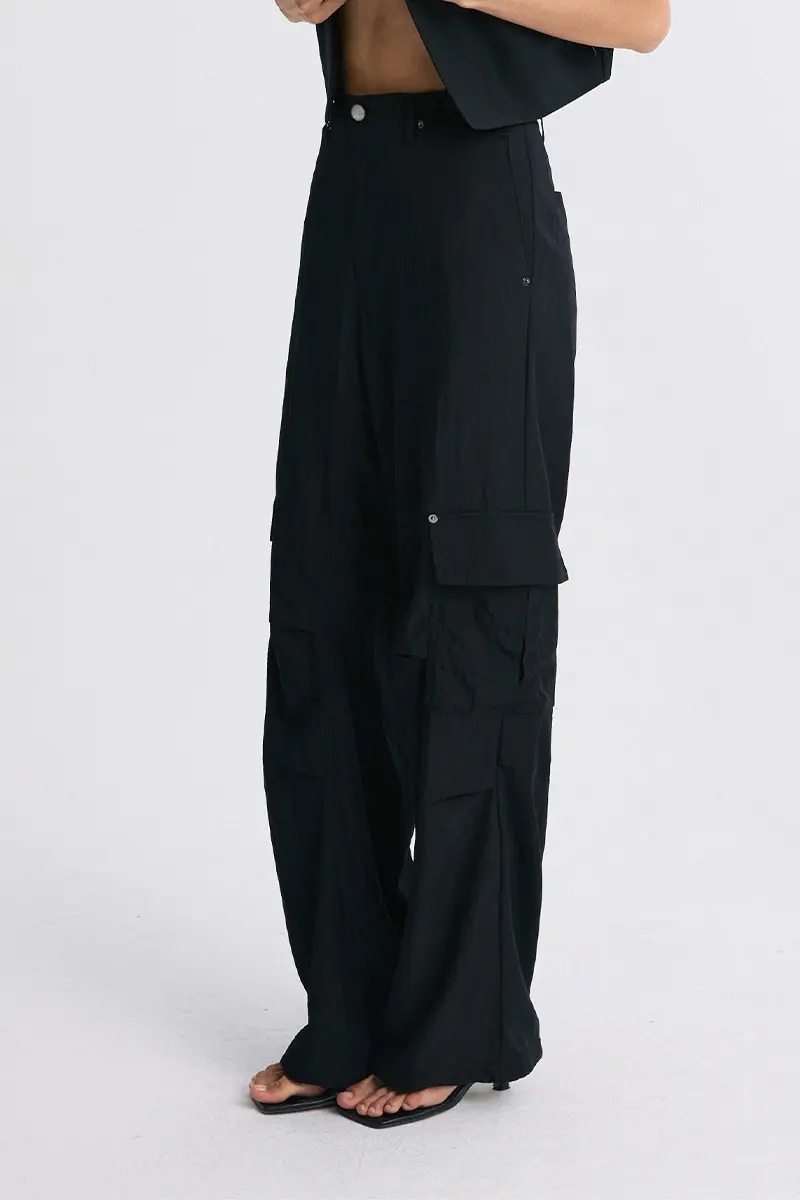 Utility Cargo Pants Black