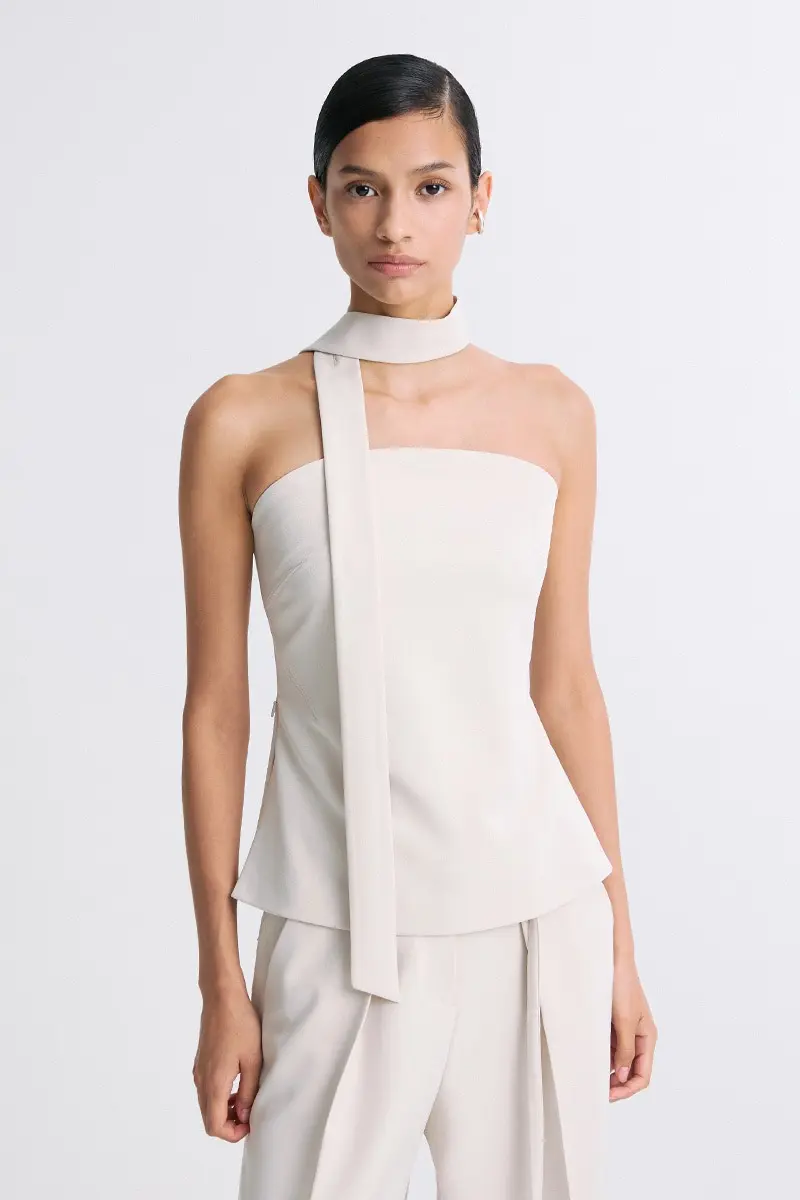 Strapless Tube Top Cream