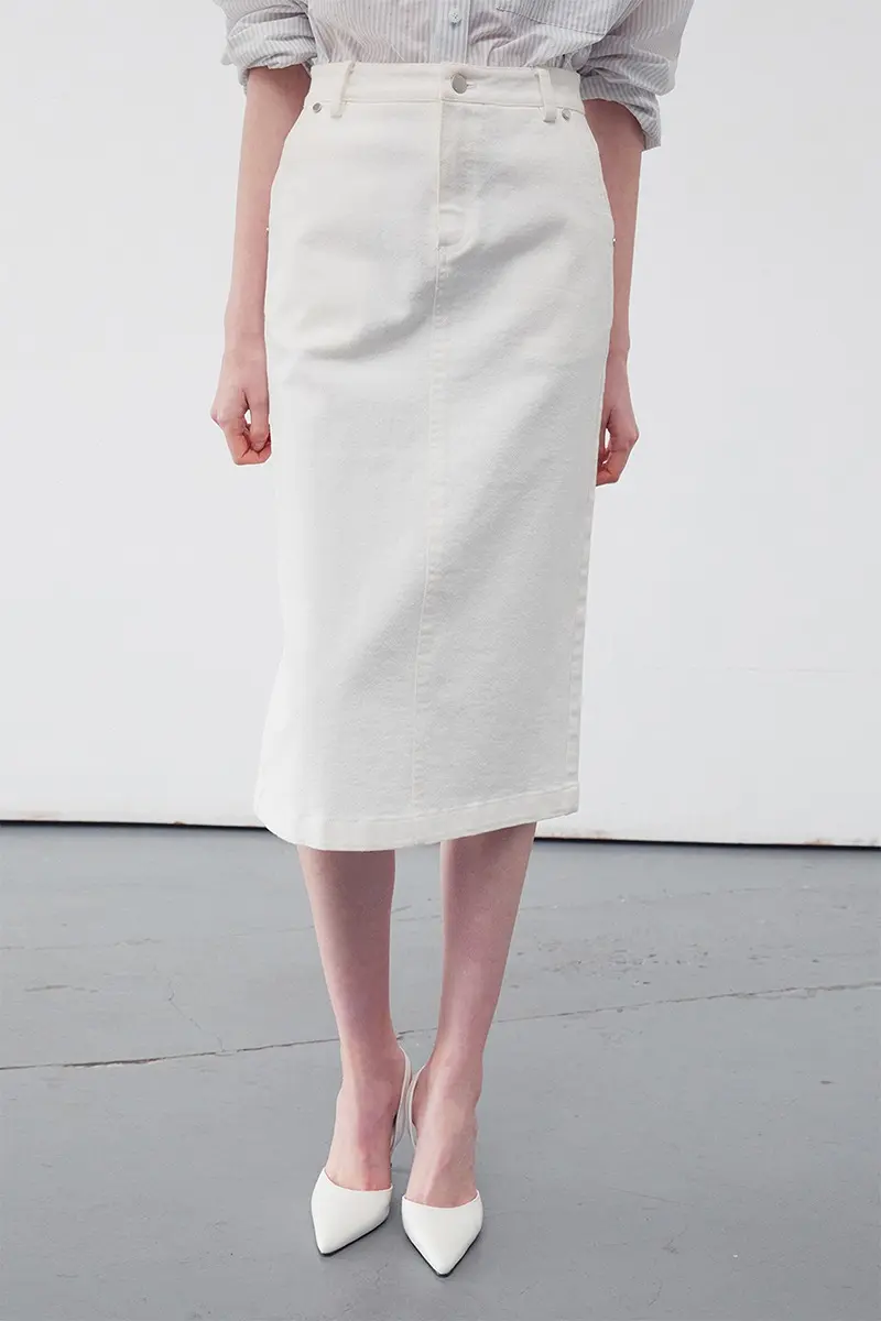 Midi Denim Skirts