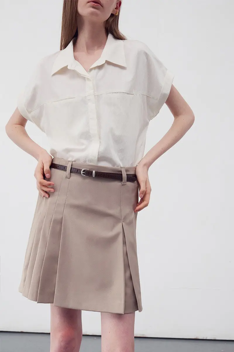 Pleated Mini Skirts