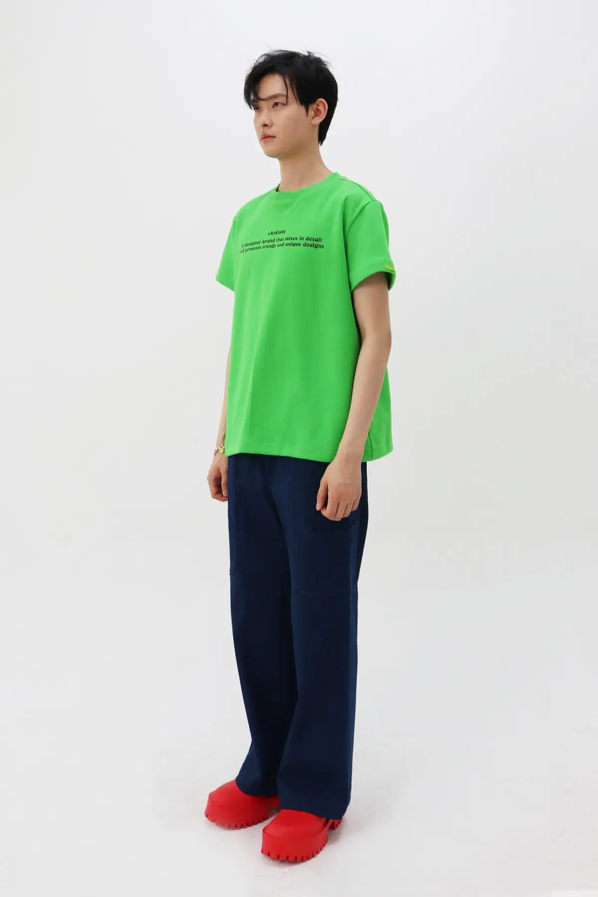 Green Lettering T-Shirt