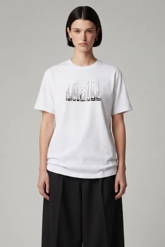 Cotton Glitch Logo T-Shirt