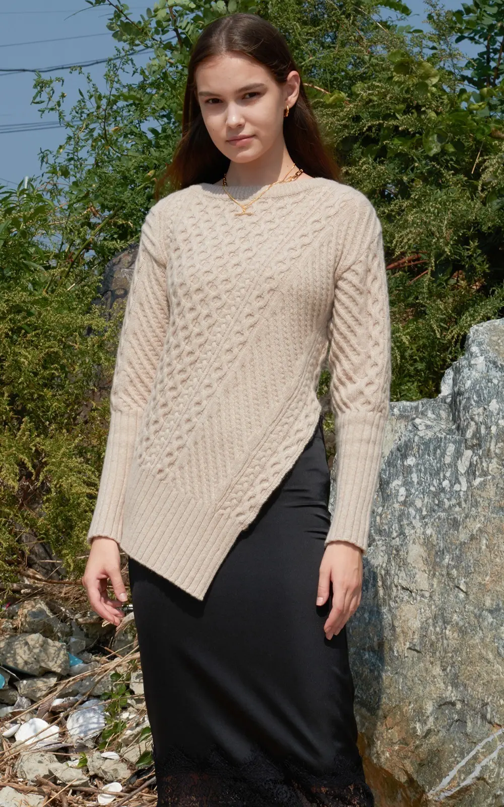 Margot Knit Top (Oatmeal)