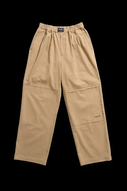 Metal logo Long pants (Beige)