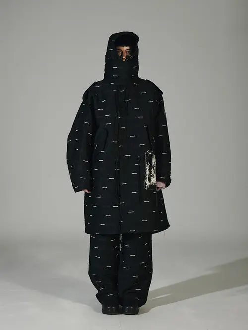 Fishtail Long Parka (Black)