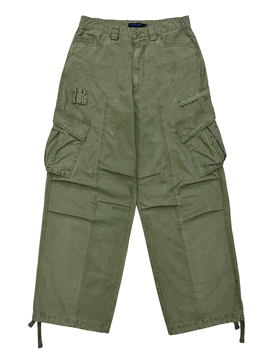 SSERPE — Pigment Parachute Cargo Pants Khaki
