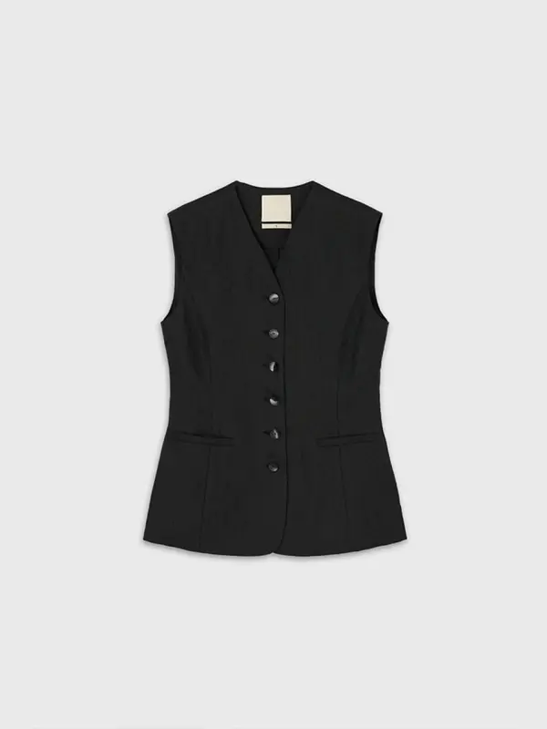 Tailored Vest (Black)