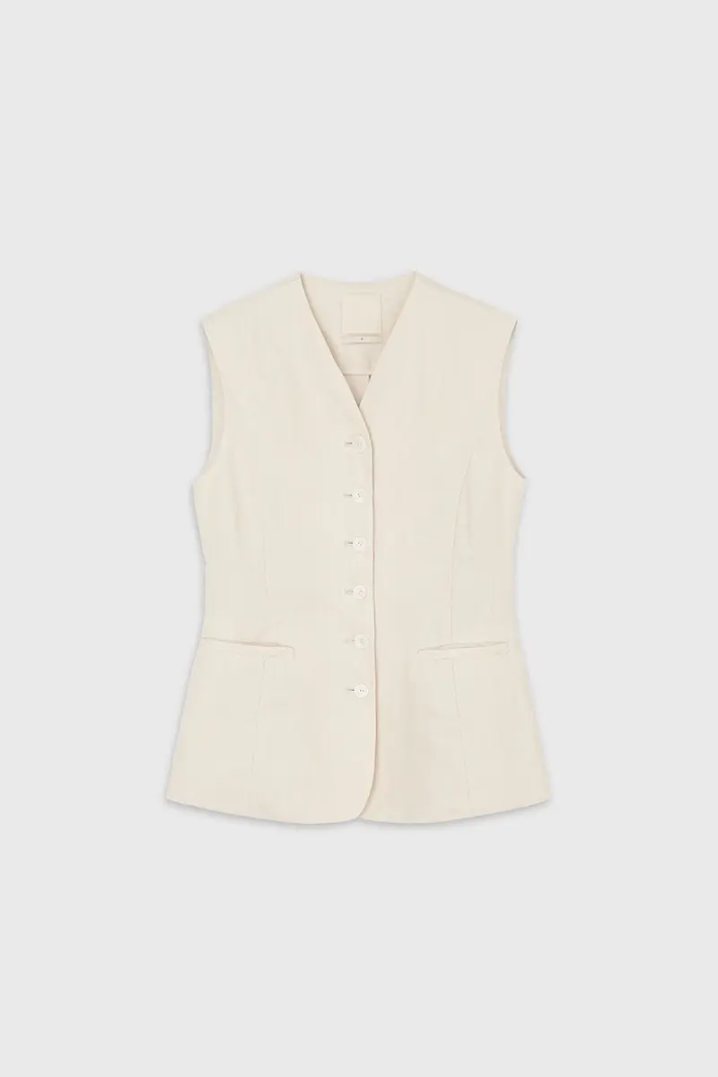 THELOOM — Tailored Vest (Light Beige) (2/3)