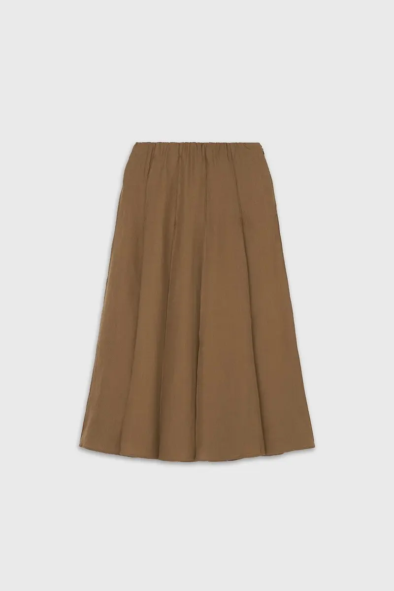 Petal Flare Skirt (Brown)