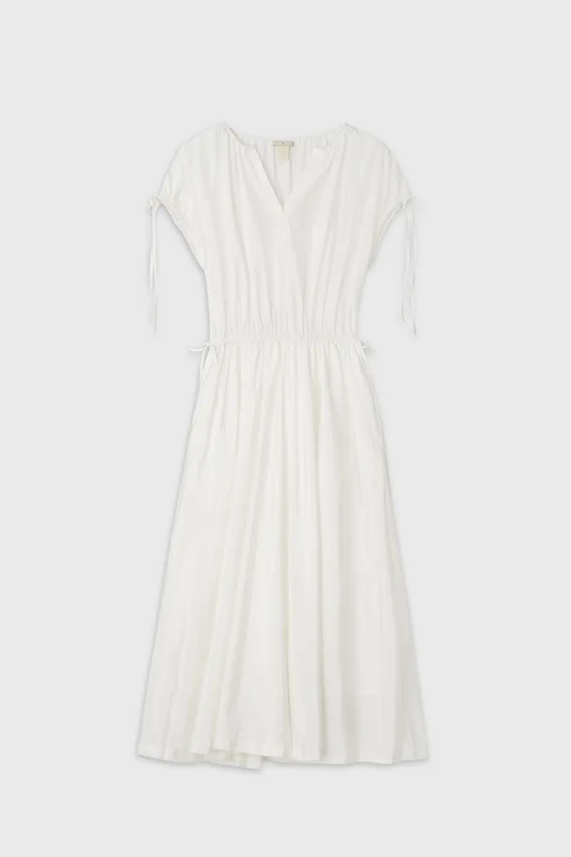 Silk Aira Dress (White)