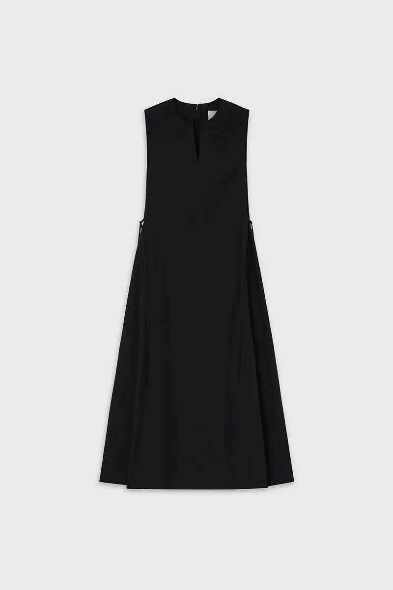 V-Neck Maxi Dress (Black)