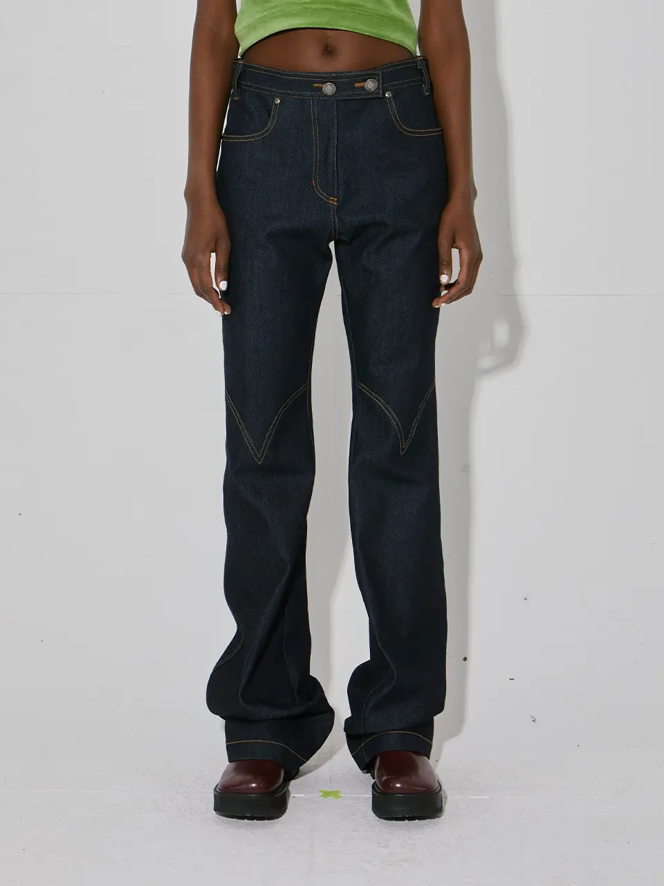 Organic Denim Stitch Pants