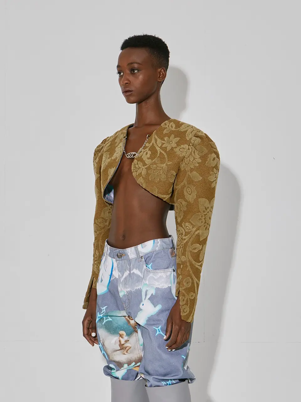 Jacquard Bolero Jacket