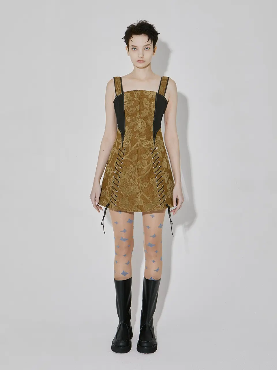 Eyelet Mini Dress