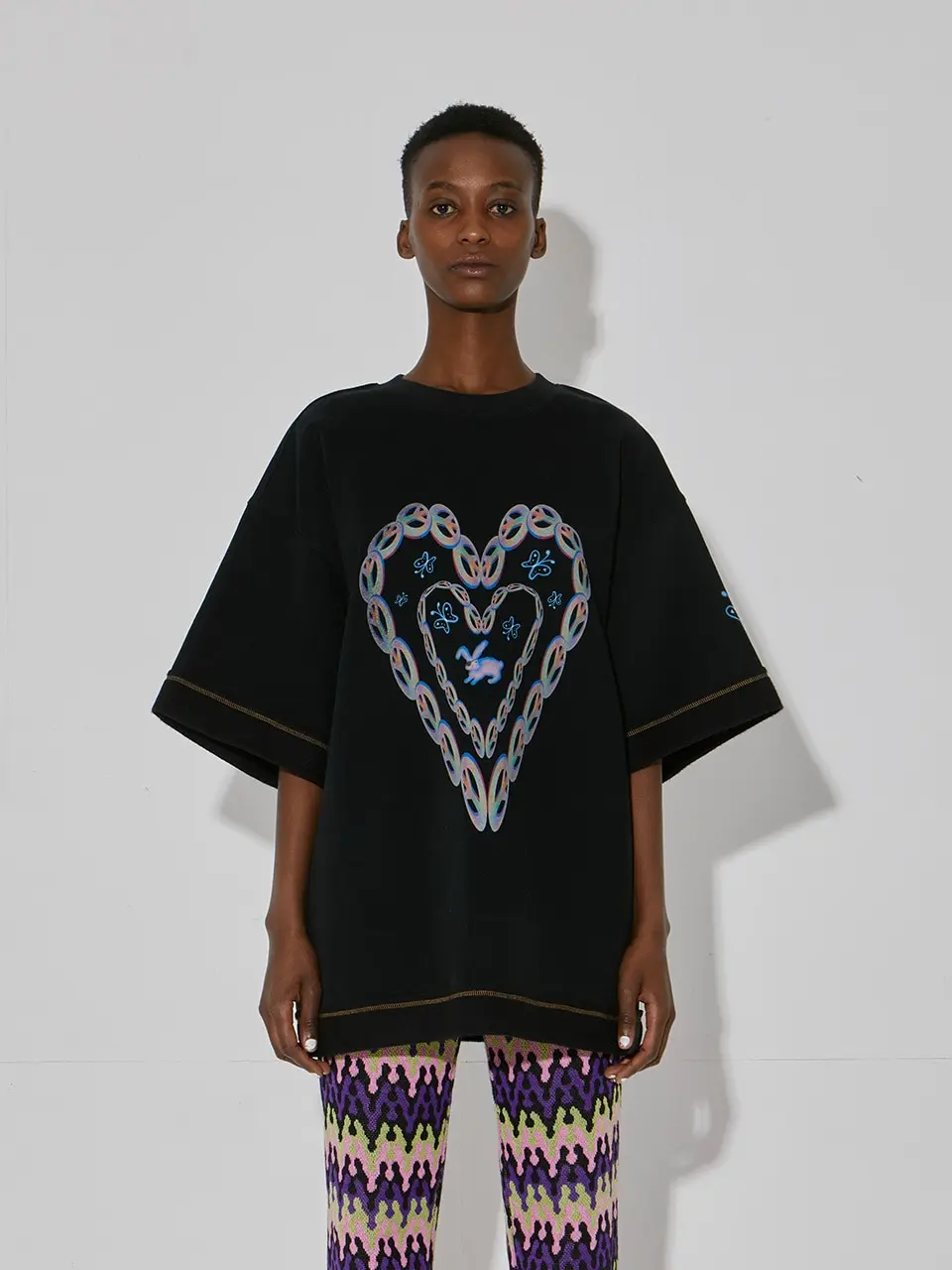 Oversized Graphic T-Shirt Black