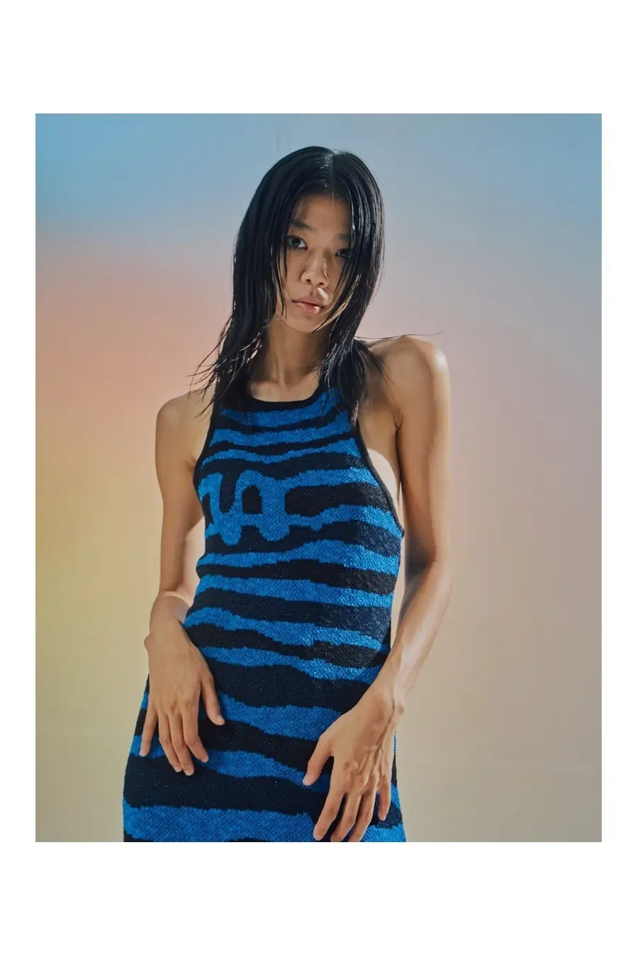 Logo Wave Knit Dress