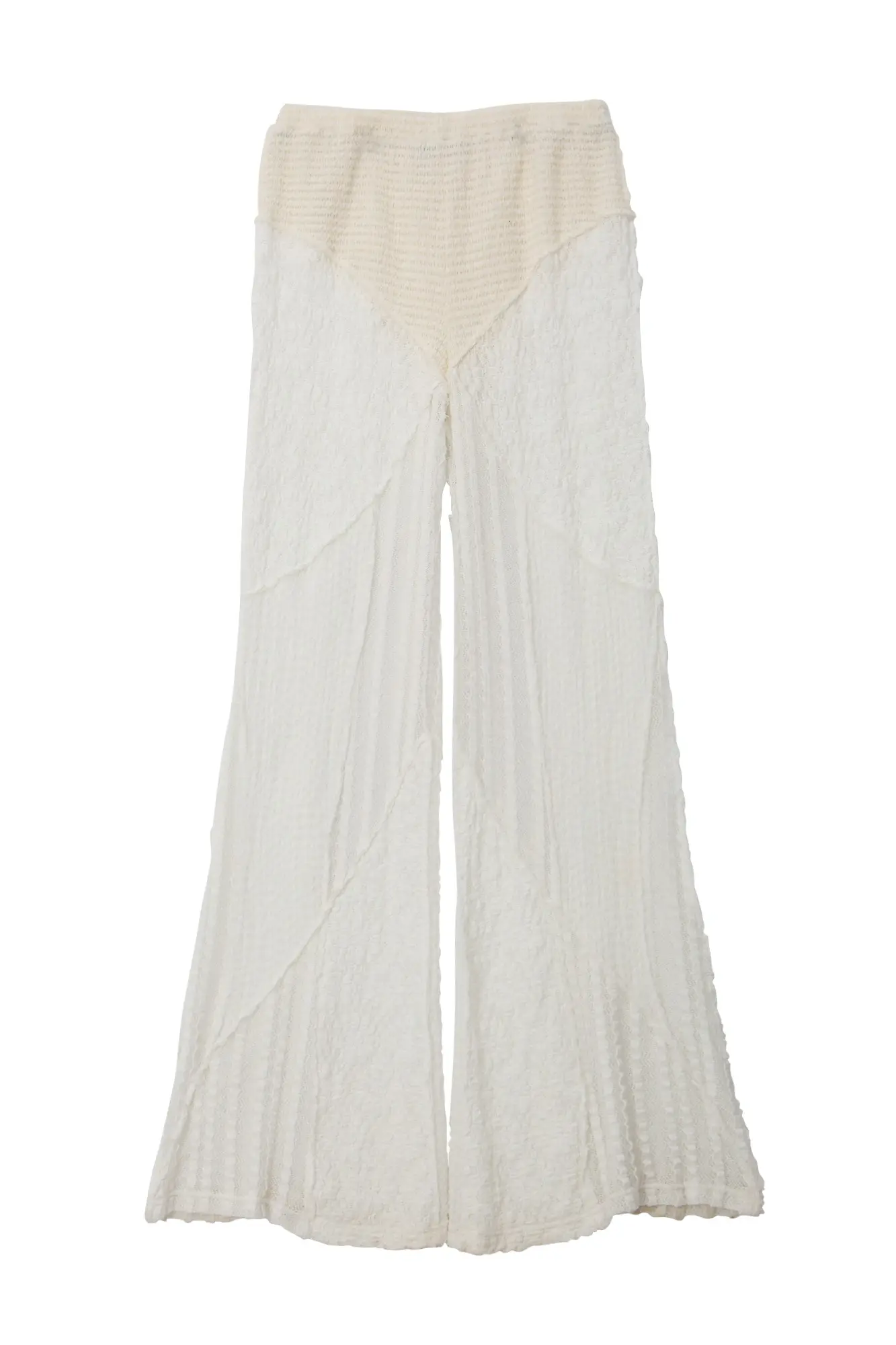 Lace Patchwork Pants (Ivory)