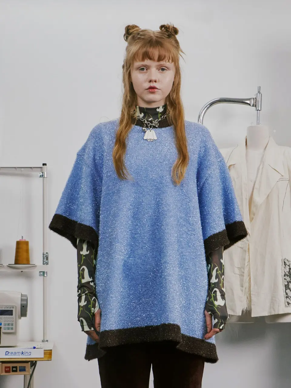 Color Block Sweater (Sky Blue)