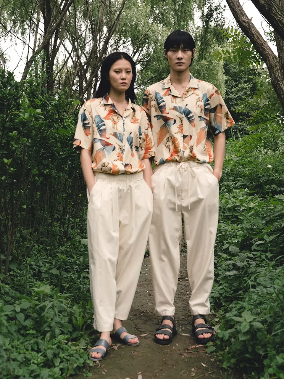 Elephant Print Shirt Light Yellow