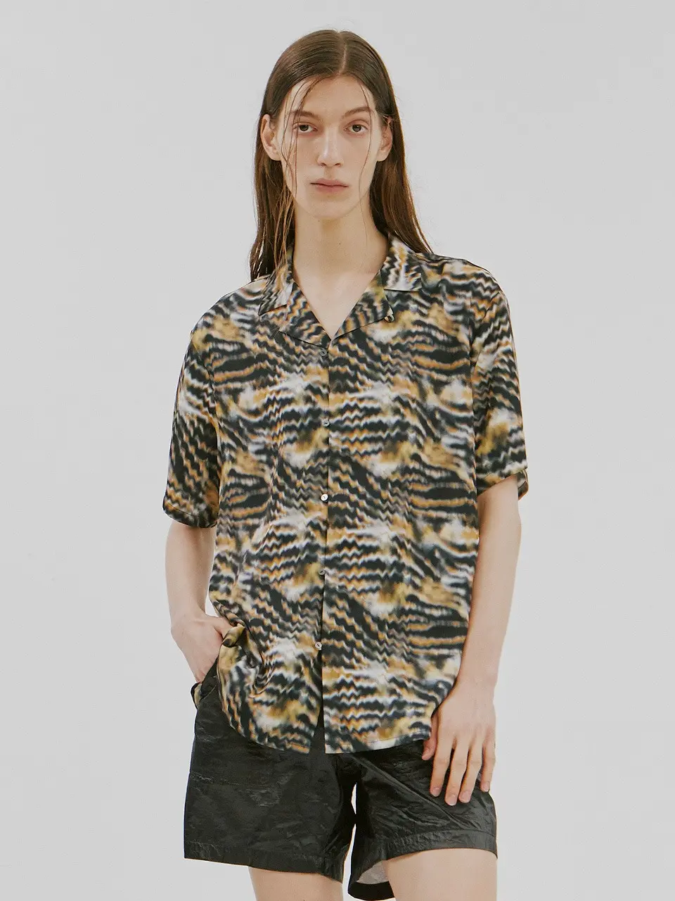 Tiger Tie-Dye Print Shirt