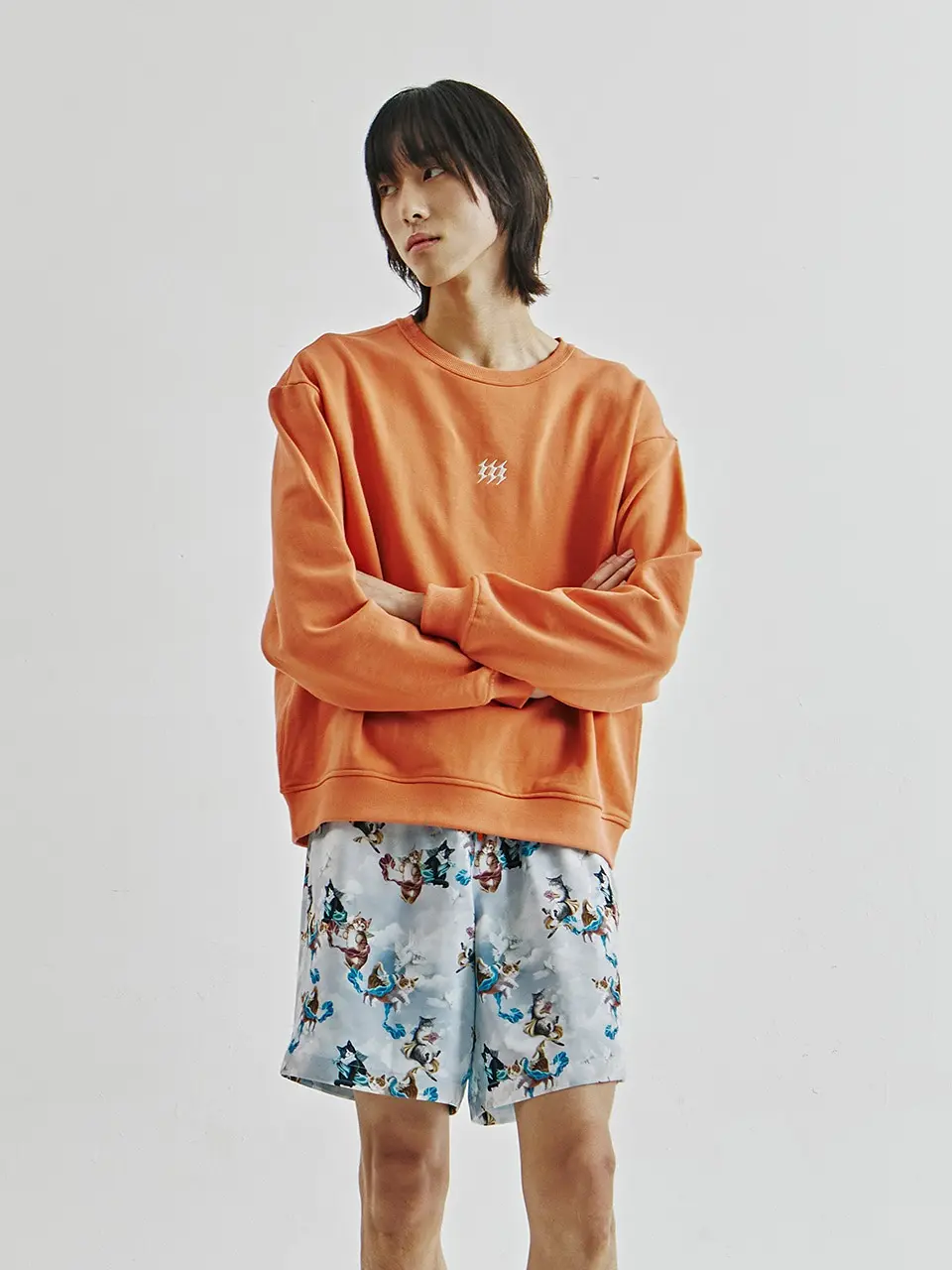 Icon Logo Sweatshirt Orange