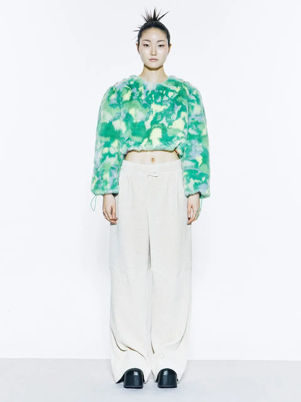 Corduroy Wide Pants Ivory