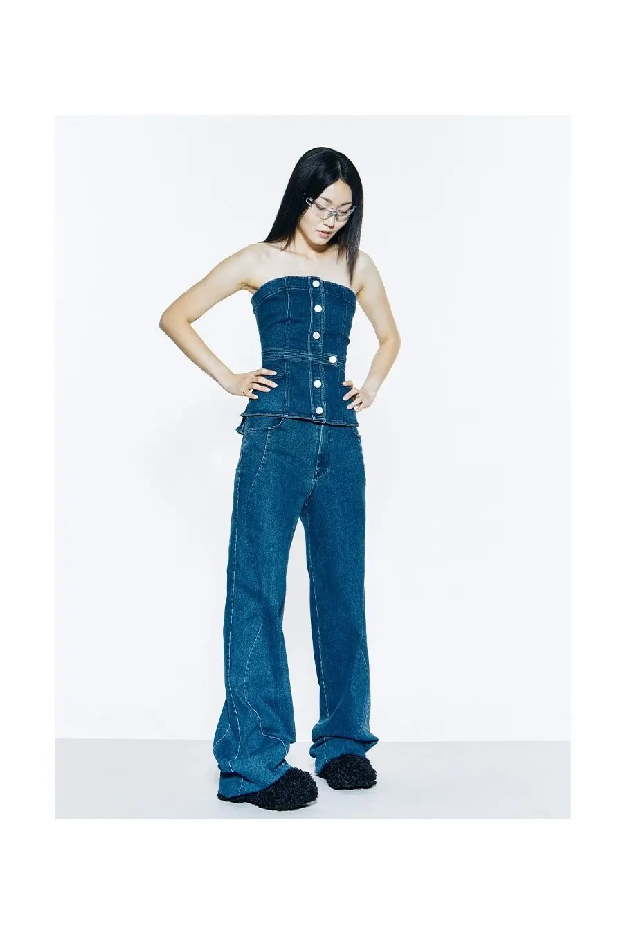 Organic Denim Wave Pants