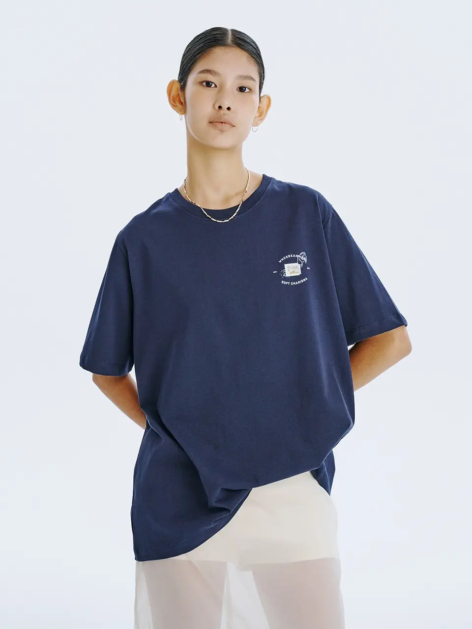 Post Graphic T — Navy